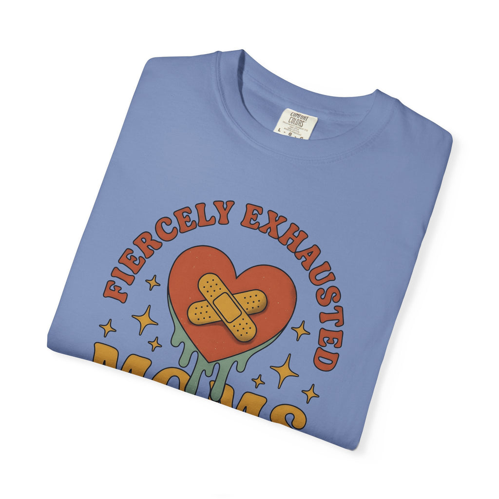 Love Patch T-Shirt Mom Wellness Gift Women Vintage T-Shirt Heart Patch T-Shirt Motherhood Enthusiast Retro T-Shirt Self Care Graphic Hand Drawn