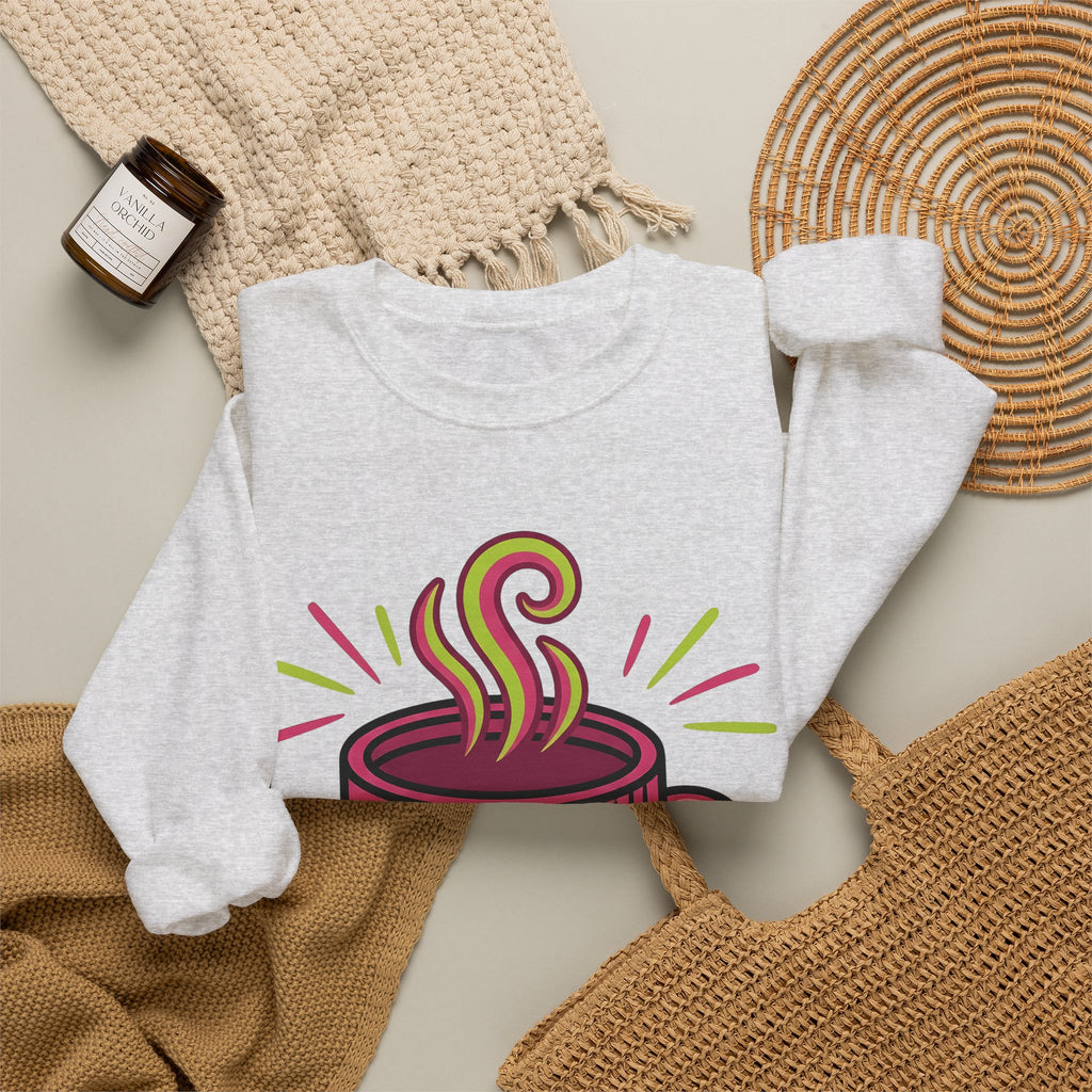 Coffee Cup Sweatshirt Coffee Brunch Gift Women Vintage Sweatshirt Sweatshirt Sweatshirt Coffee Fan Coffee Cup Sweatshirt Breakfast Graphic Comic Star Shape Sweatshirt
