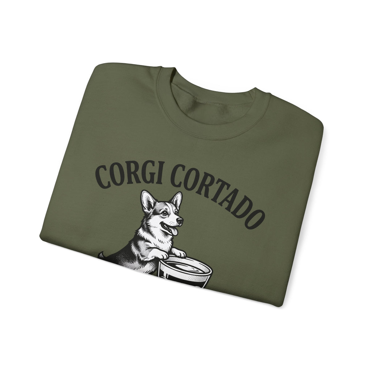 Corgi Sweatshirt Dog Cafe Gift Women Rustic Sweatshirt Pembroke Sweatshirt Dog Fan Country Sweatshirt Coffee Graphic Doodle Latte Cup Sweatshirt