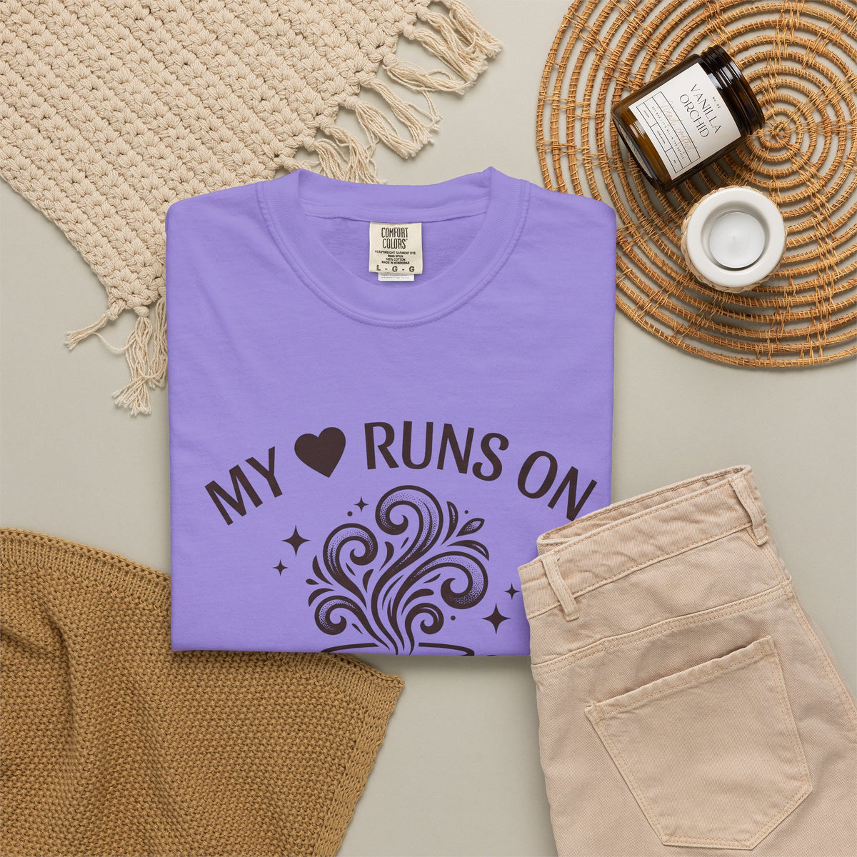 Coffee Cup T-Shirt Mom Latte Gift Women Hand Drawn T-Shirt T-Shirt T-Shirt Mother Fan Coffee T-Shirt T-Shirt Cappuccino Graphic Clean Curls T-Shirt