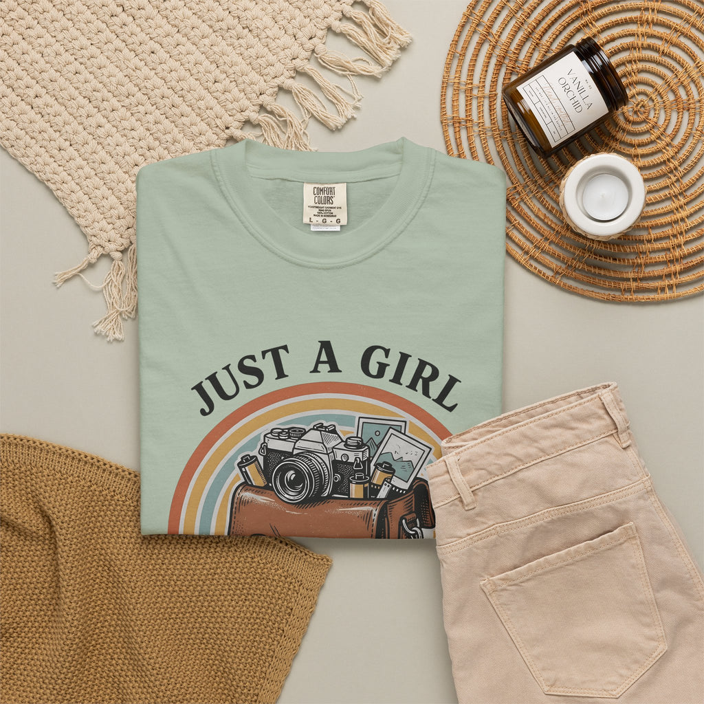 Photo T-Shirt T-Shirt Photography Backpack Gift Women Classic T-Shirt Camera T-Shirt T-Shirt Photographer Enthusiast Vintage T-Shirt Rucksack Graphic
