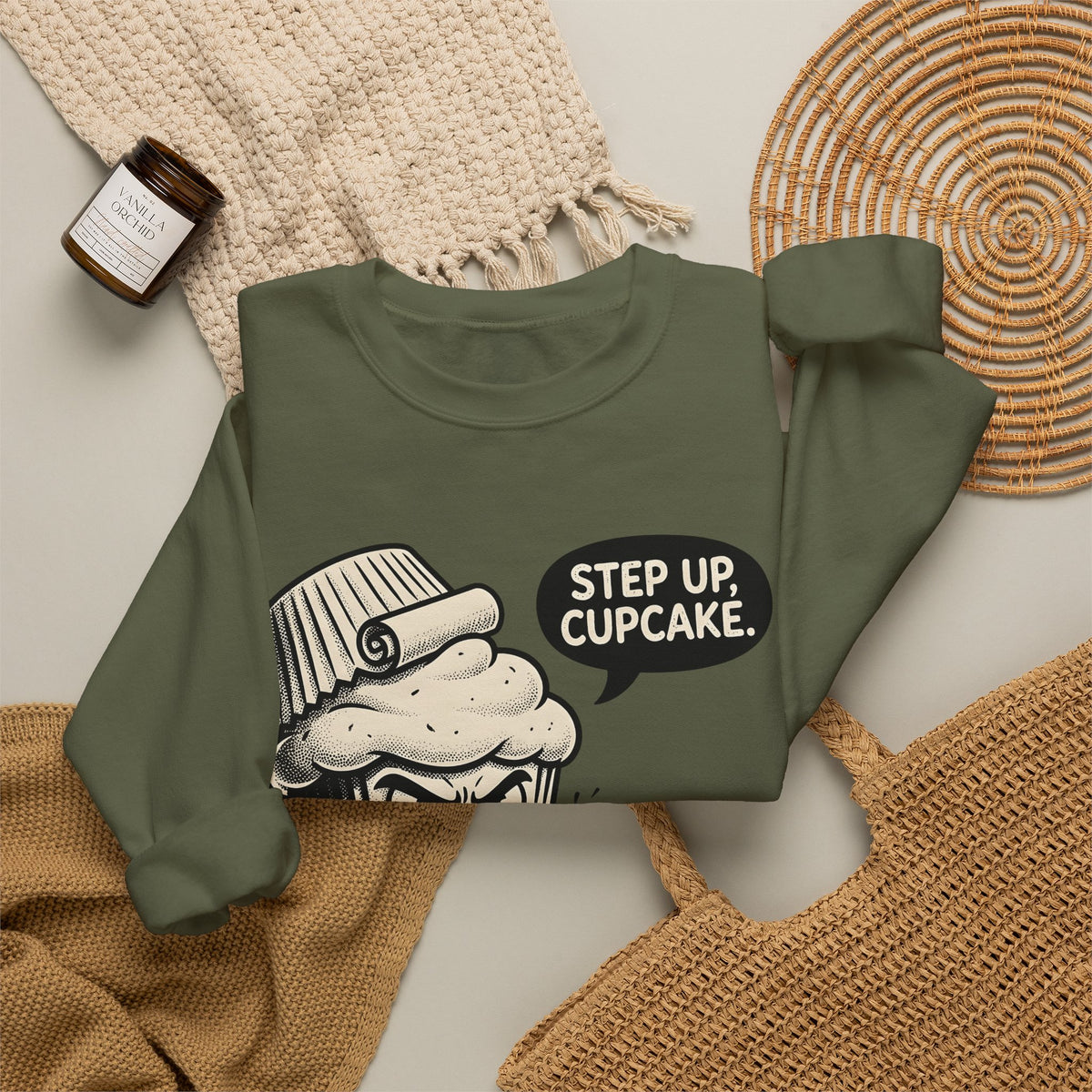 Cake Character Sweatshirt Desserts Satire Gift Women Anime Sweatshirt Pastry Sweatshirt Dessert Fan Manga Sweatshirt Parody Graphic Hand Drawn Speech Cloud