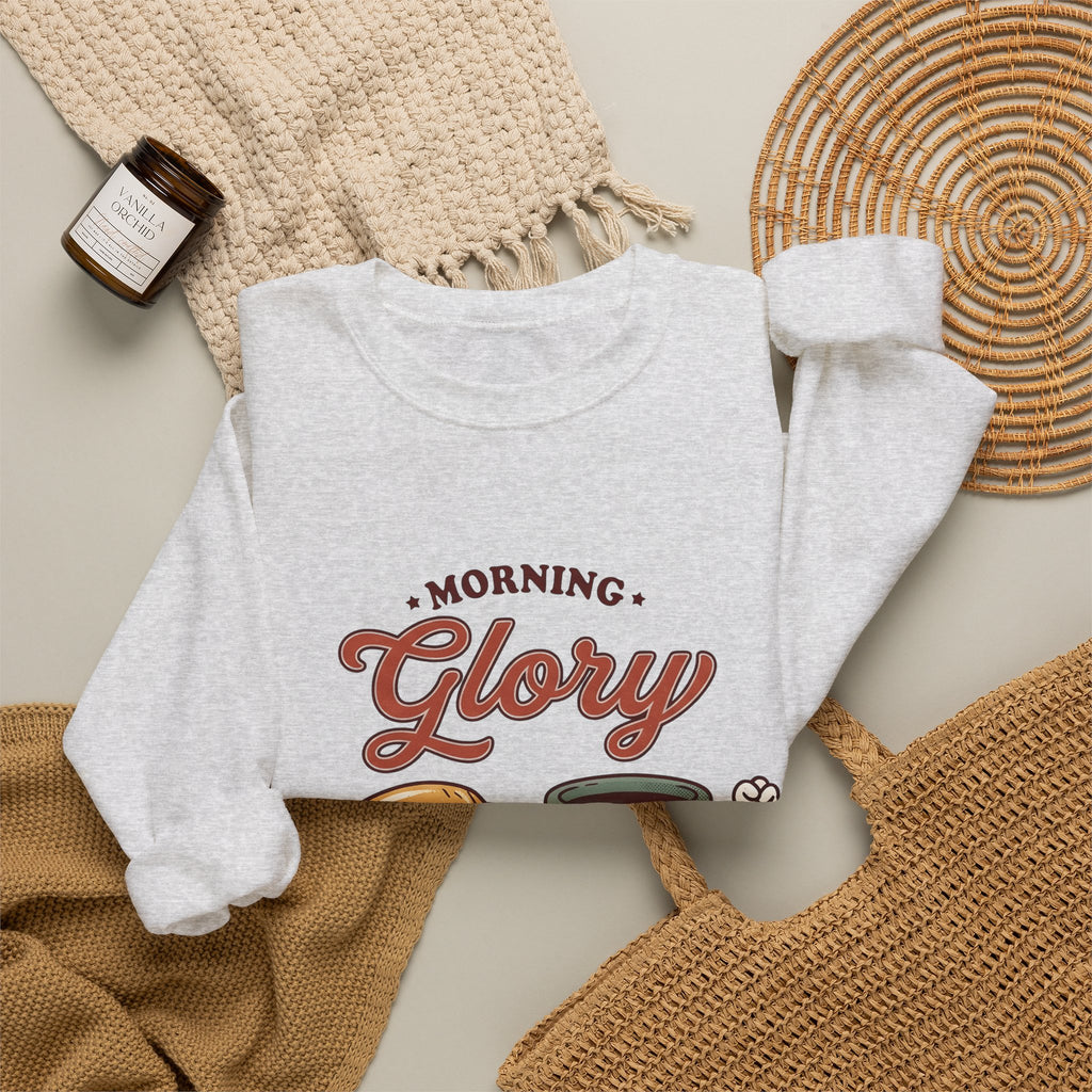 Croissant Espresso Cup Sweatshirt Coffee Morning Meal Gift Women Illustration Sweatshirt Coffee Sweatshirt Sweatshirt Coffee Fan Coffee Art Sweatshirt Breakfast