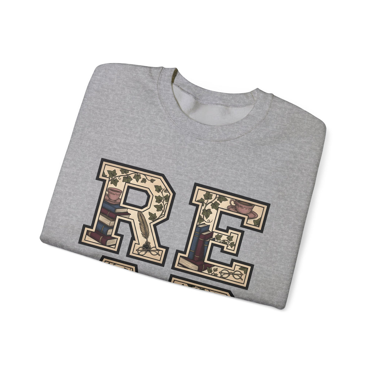 Book Ivy Sweatshirt Teacher Books Gift Women Classic Sweatshirt Ivy Sweatshirt Educator Enthusiast Vintage Sweatshirt Literary Graphic Doodle Cup Sweatshirt