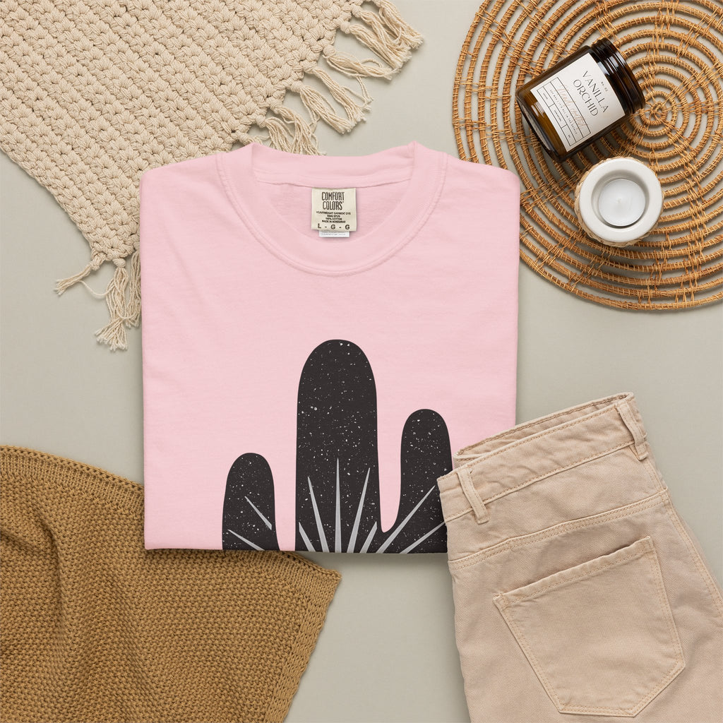 Prickly Pear Drawing T-Shirt Cowgirl Cowboy Gear Gift Women Tribal T-Shirt Cactus T-Shirt Rodeo Fan Western T-Shirt Cowboy Graphic Old School