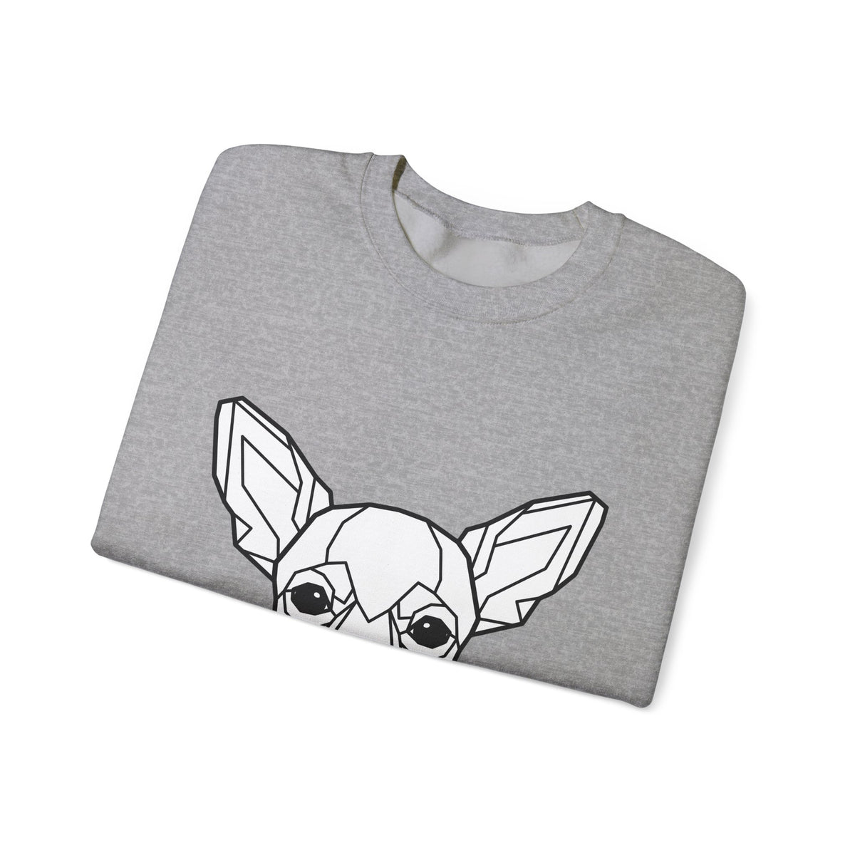 Chihuahua Puppy Sweatshirt Dog Animal Gift Women Abstract Sweatshirt Puppy Sweatshirt Dog Fan Canine Graphic Dog Illustration Line Art Head Sweatshirt