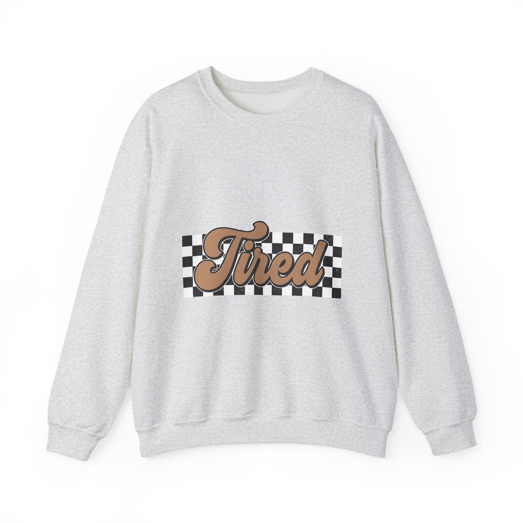 Cursive Font Sweatshirt Mom Comedy Gift Women Nostalgic Sweatshirt Script Sweatshirt Mother Fan Vintage Sweatshirt Humor Graphic Old-Fashioned Check Pattern