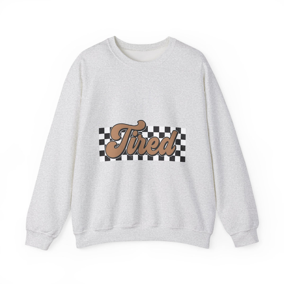 Cursive Font Sweatshirt Mom Comedy Gift Women Nostalgic Sweatshirt Script Sweatshirt Mother Fan Vintage Sweatshirt Humor Graphic Old-Fashioned Check Pattern