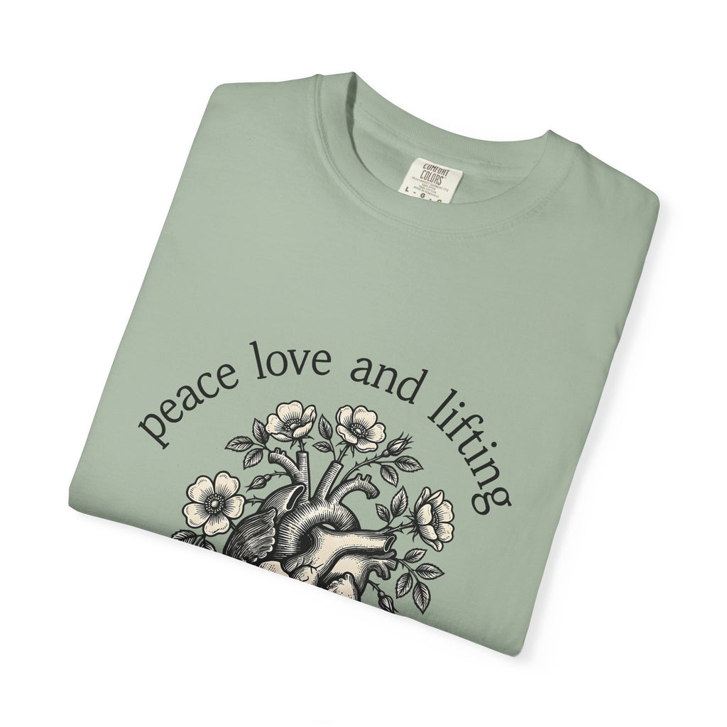 Heart Anatomy Flowers T-Shirt Fitness Exercise Gift Women Garden T-Shirt Heart T-Shirt Athlete Enthusiast Botanical T-Shirt Workout Graphic Classic
