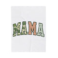 Patterned Letter Patches Blanket Moms Clan Gift Women Cabin Blanket Lettering Blanket Motherhood Enthusiast Rustic Blanket Tribe Graphic Country