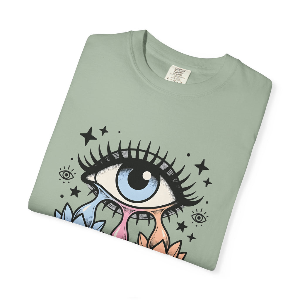 Magical Eye T-Shirt Boho Chic Meditation Gift Women Tribal T-Shirt Third Eye T-Shirt Bohemian Enthusiast Primitive T-Shirt Mindfulness Graphic