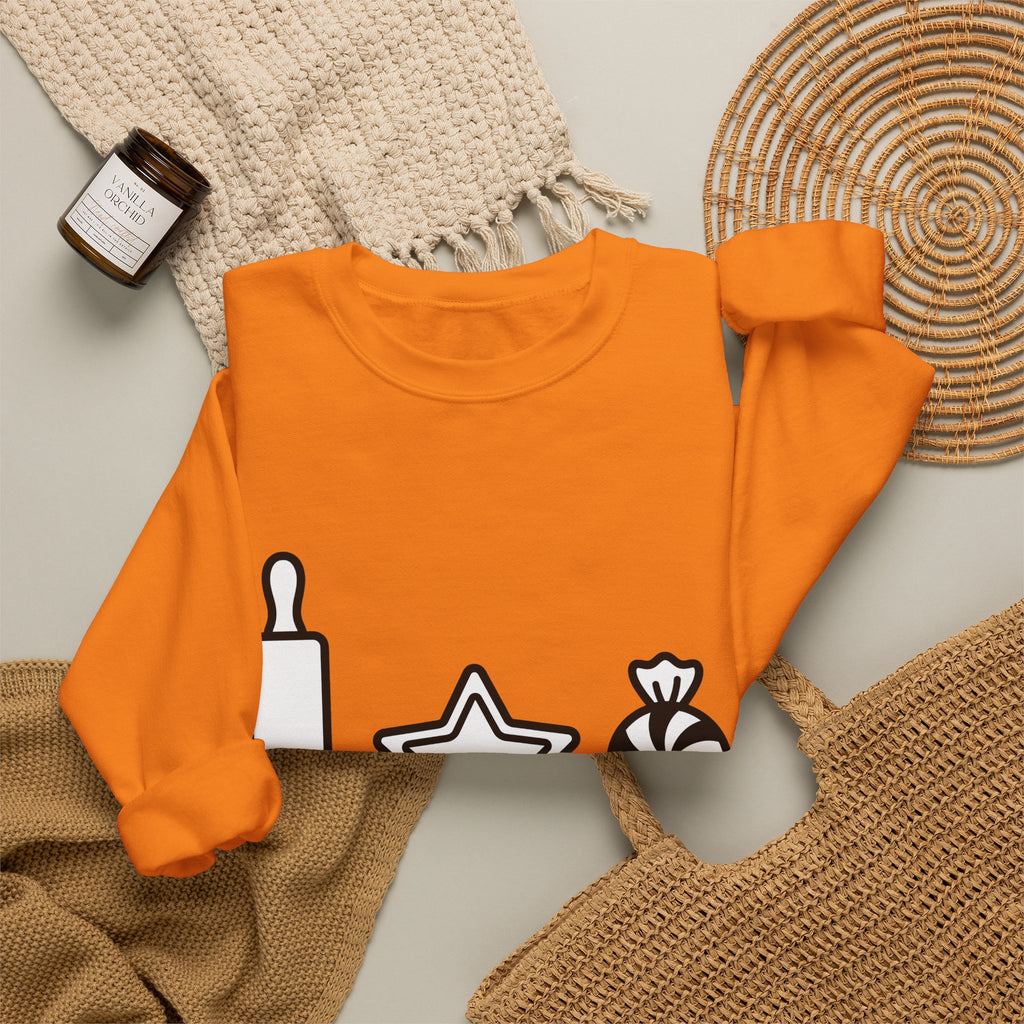 Pastry Symbols Christmas Desserts Gift Simple Bakery Holiday Fan Minimalist Treat Contemporary Sweatshirt