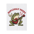 Wings Frog Guitar Blanket St. Valentine's Day Pets Gift Women Sketch Blanket Guitarist Blanket Valentine Fan Doodle Blanket Animal Graphic Old
