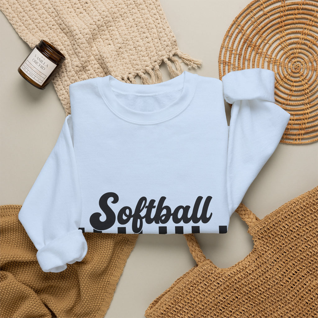 Softball Balls Sweatshirt Softball Mom Competition Gift Women Minimalist Sweatshirt Softballs Sweatshirt Mom Fan Simple Sweatshirt Competitive Graphic
