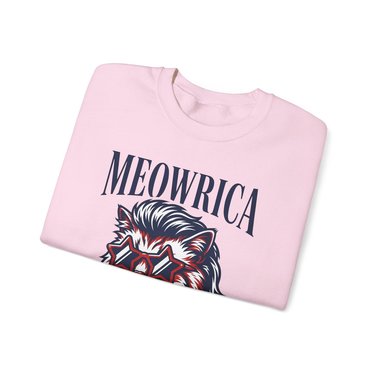 American Kitty Sweatshirt America Pet Gift Women Pop Art Sweatshirt Cat Sweatshirt Patriot Fan Fauvism Sweatshirt Animal Graphic Classic Star Shades Sweatshirt