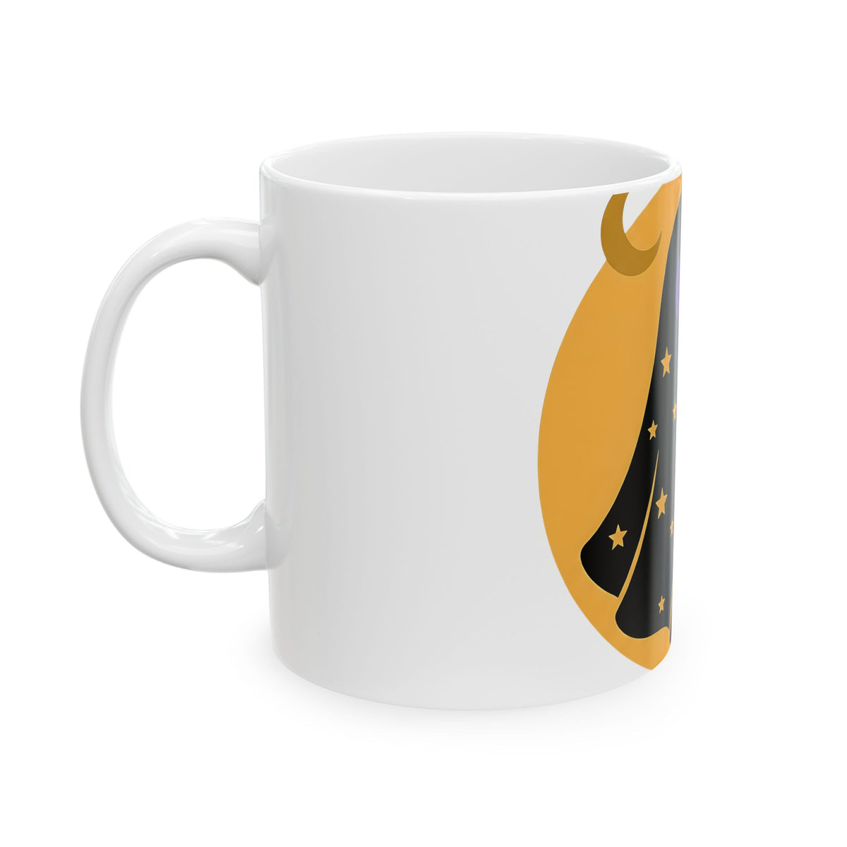 Ghost Halloween Spooky Gift Cute Specter Horror Fan Ghostly Macabre Minimalist Crescent Mug