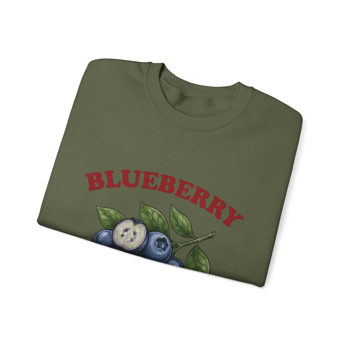 Blueberry Sprig Sweatshirt Fruit Cooking Gift Women Sketch Sweatshirt Blueberries Sweatshirt Fruit Fan Drawing Design Line Art Greenery Sweatshirt