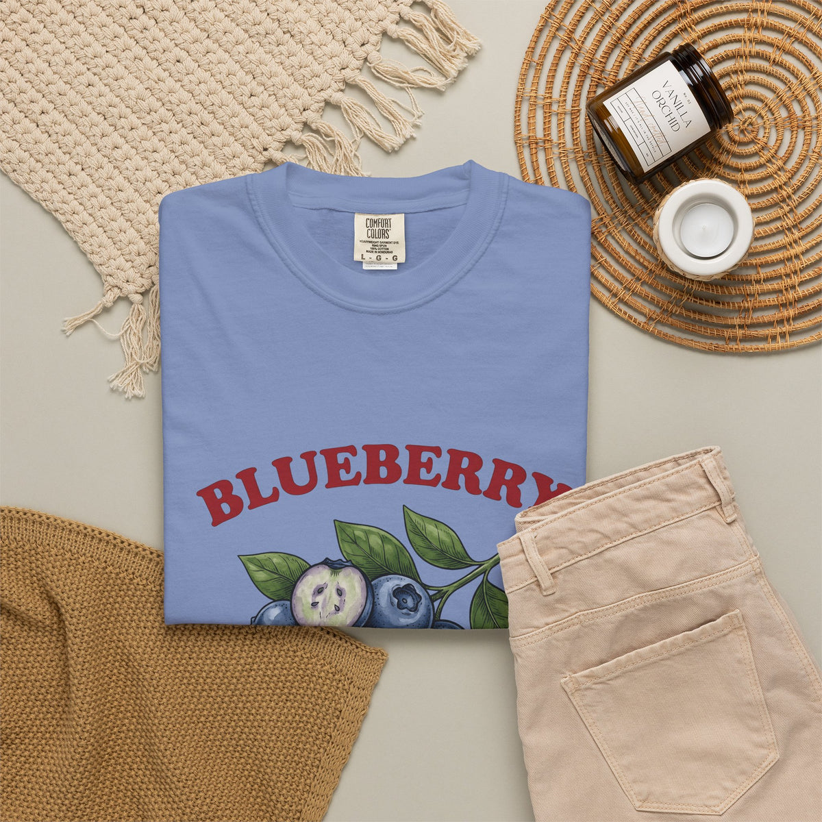 Blueberry Sprig T-Shirt Fruit Cooking Gift Women Sketch T-Shirt Blueberries T-Shirt Fruit Fan Drawing Design Line Art Greenery T-Shirt