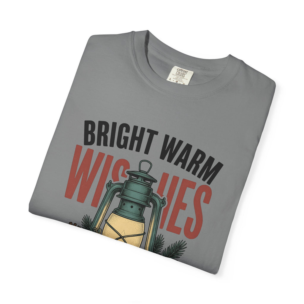 Lantern Pinecones T-Shirt Christmas Seasonal Gift Women Retro T-Shirt Pinecone T-Shirt Xmas Fan Holiday T-Shirt Winter Graphic Sketch Pine Leaves