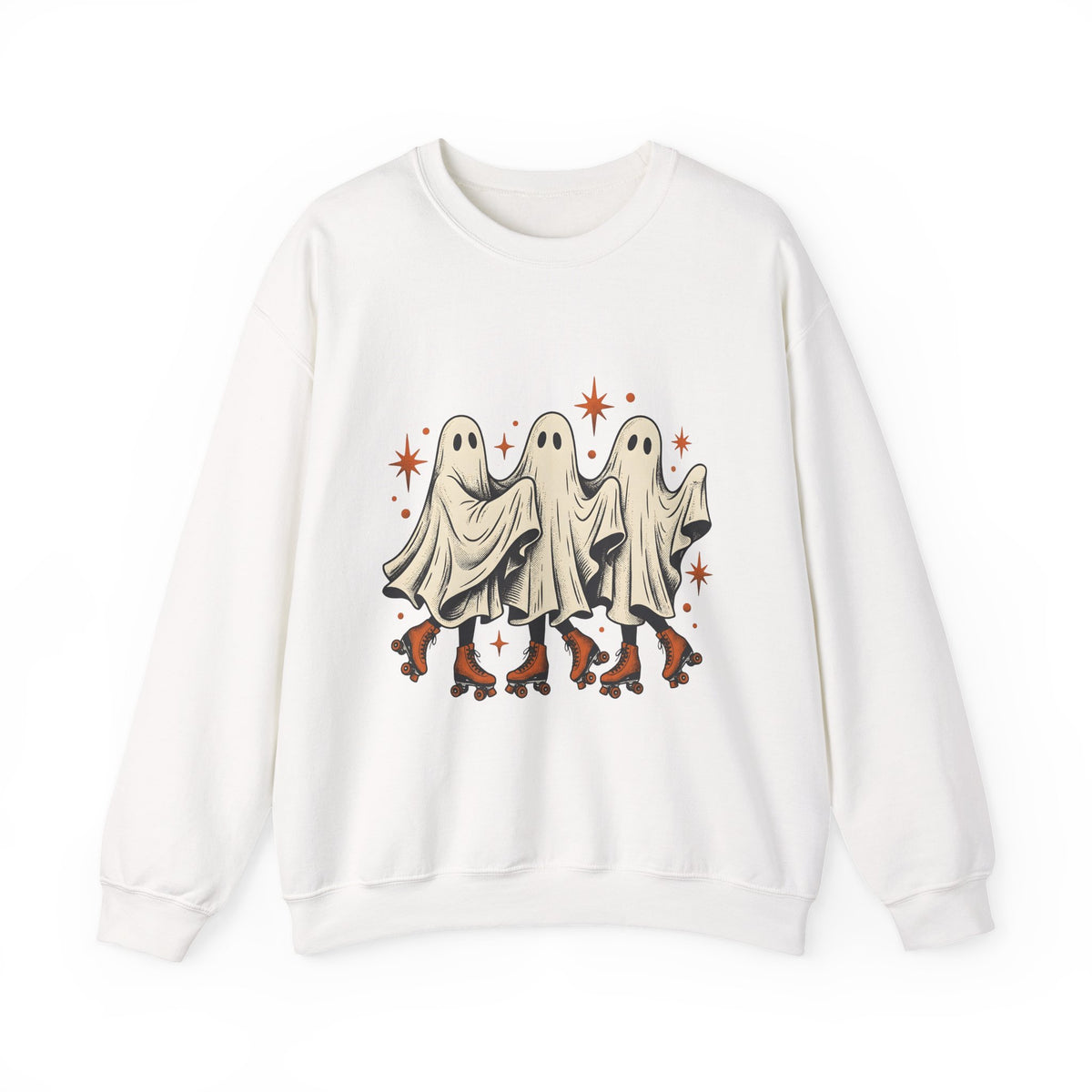 Apparition Skate Sweatshirt Halloween Rollerblade Gift Women Hand Drawn Sweatshirt Skateboard Sweatshirt Spooky Fan Hand Drawn Sweatshirt Inline Skate Graphic