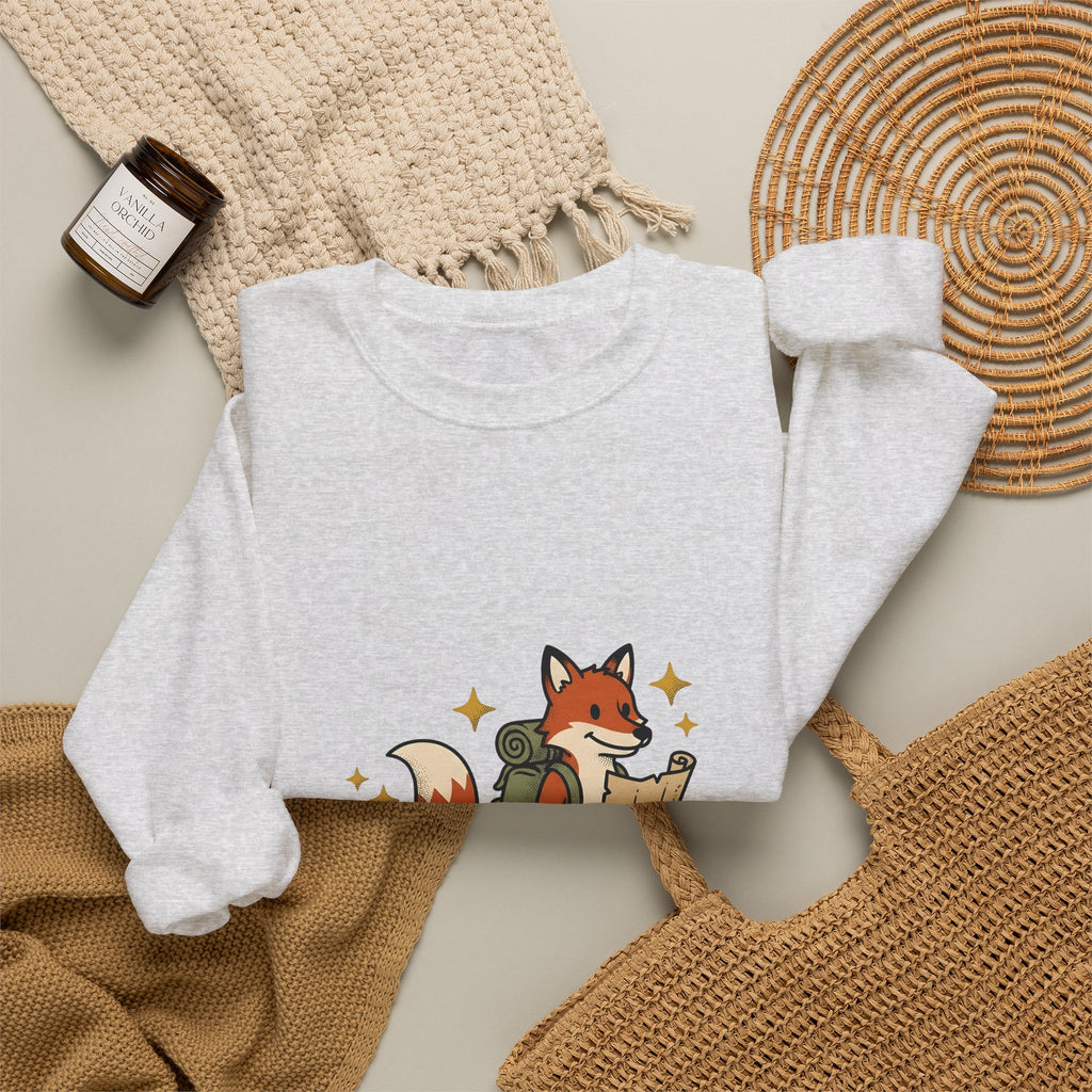 Fox Group Sweatshirt Moms Camping Gift Women Sweet Sweatshirt Foxes Sweatshirt Motherhood Fan Cute Sweatshirt Outdoor Graphic Classic Daypack Sweatshirt