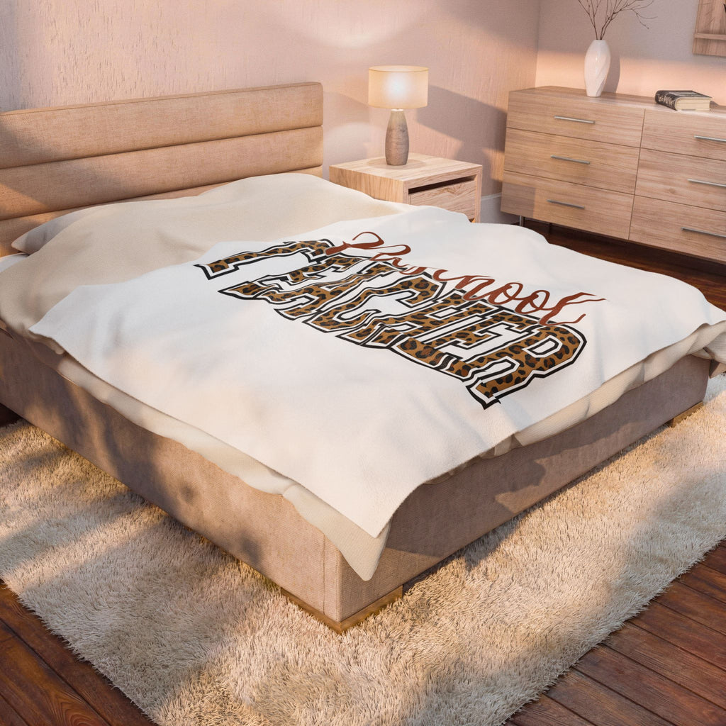 Cheetah Print Teacher Blanket Teacher Wildlife Gift Women Vibrant Blanket Educator Blanket Teacher Enthusiast Colorful Blanket Animal Graphic