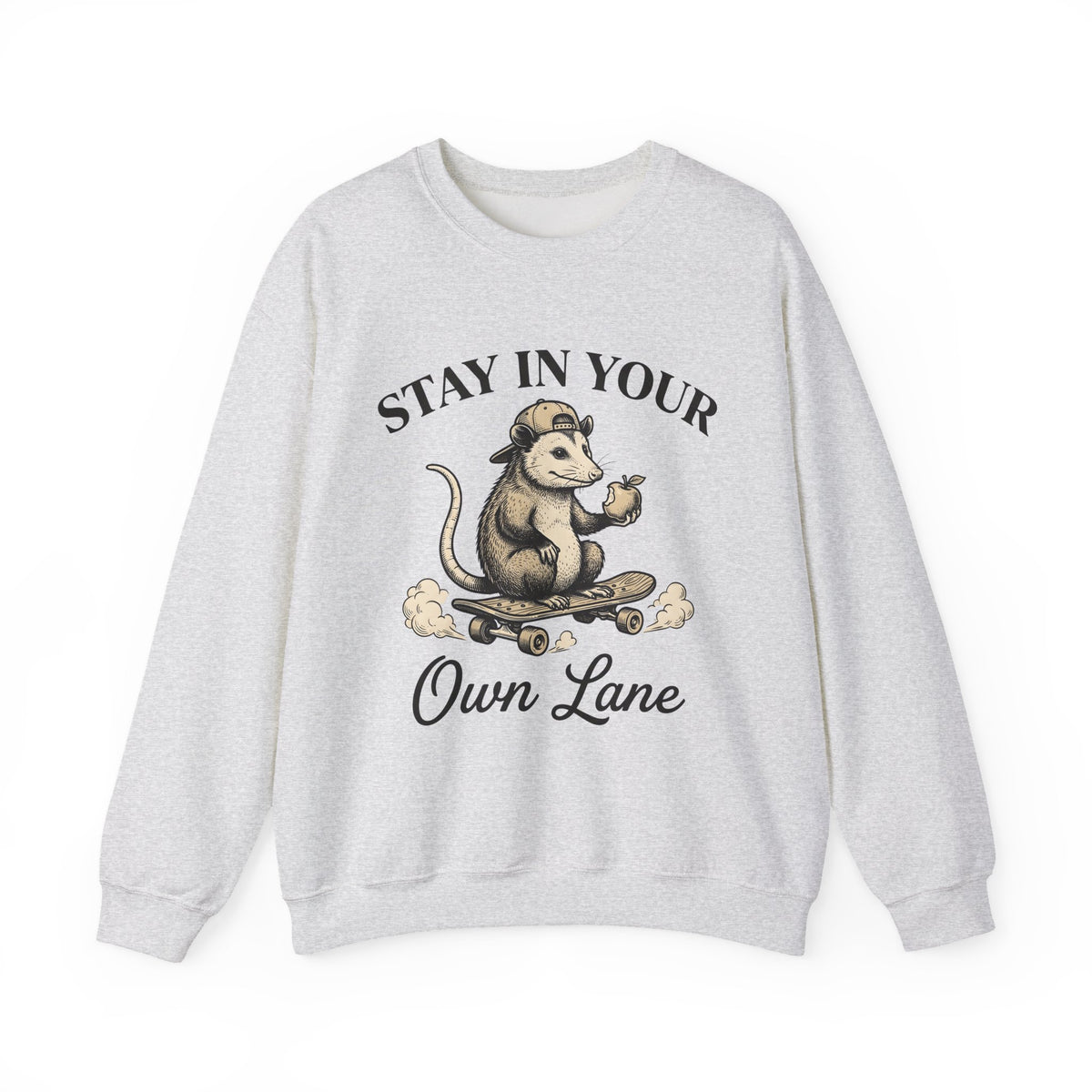 Opossum Skateboard Cute Wildlife Gift Sketch Possum Adorable Fan Drawing Retro Snapback Hat Sweatshirt