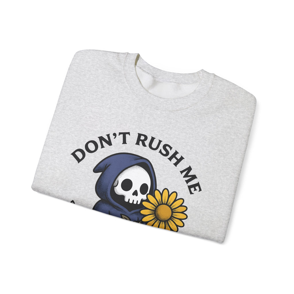 Death Figure Sweatshirt Halloween Witchcraft Gift Women Doodle Sweatshirt Grim Reaper Sweatshirt Horror Fan Skeleton Graphic Sweatshirt Classic Bloom Sweatshirt