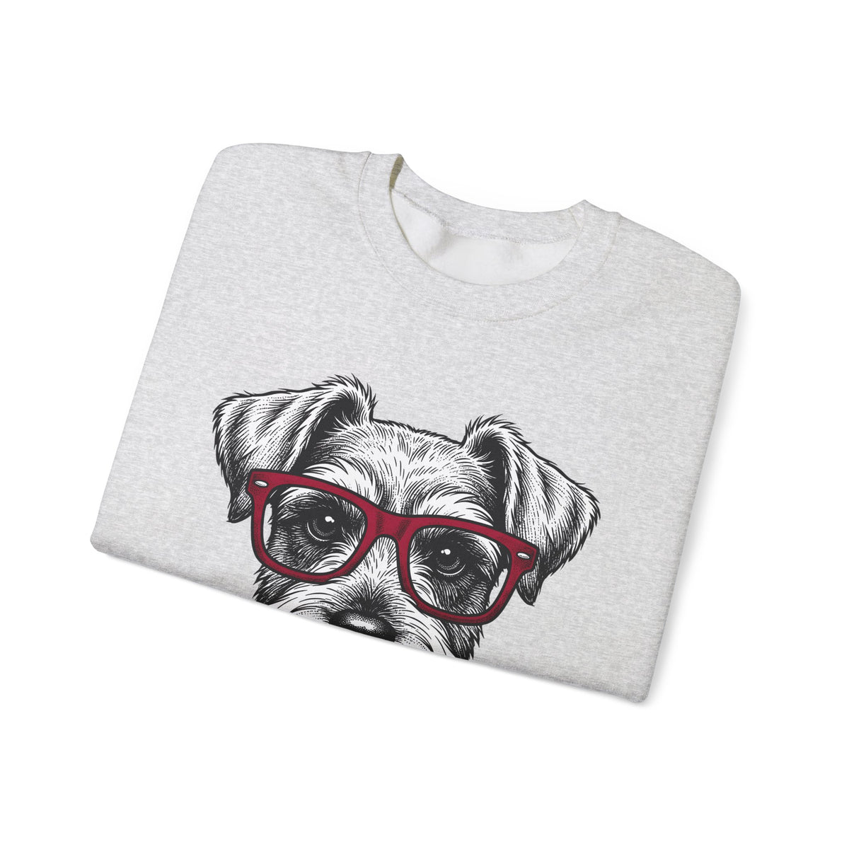 Schnauzer Pet Sweatshirt Dog Critters Gift Women Line Art Sweatshirt Dog Sweatshirt Dog Fan Dog Graphic Dog Graphic Cartoon Spectacles Sweatshirt