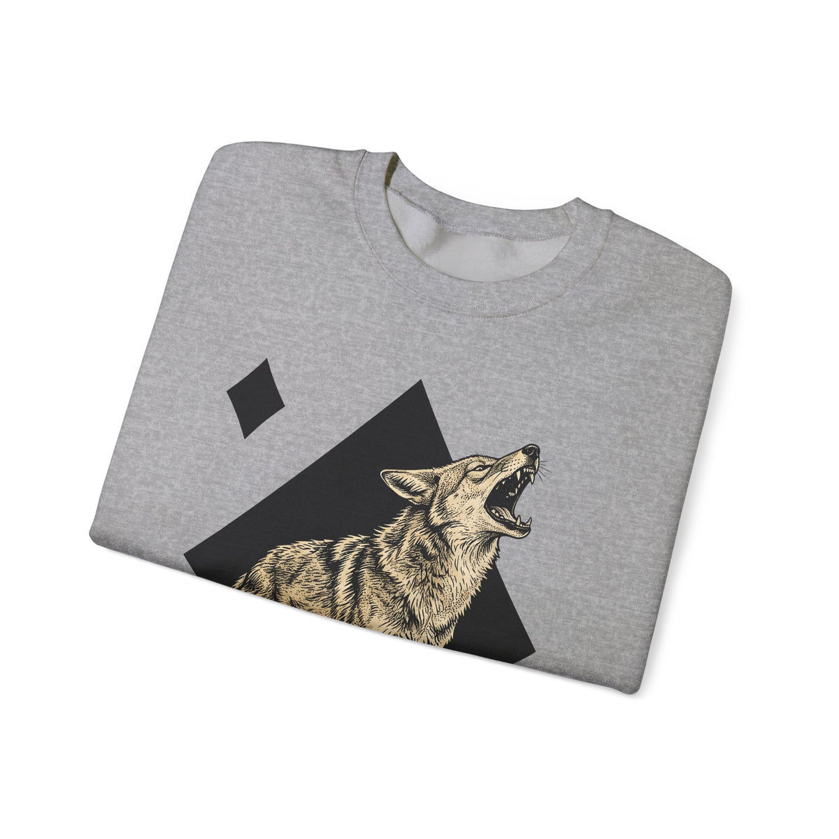 Howling Wolf Sweatshirt Wolf Pets Gift Women Sketch Sweatshirt Gray Wolf Sweatshirt Wolf Fan Canine Graphic Sweatshirt Hand Drawn Shape Sweatshirt