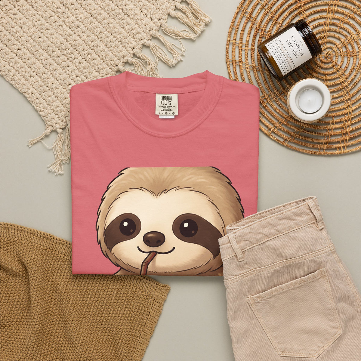 Sloth Java T-Shirt Coffee Creature Gift Women Playful T-Shirt Java T-Shirt Coffee Fan Cute T-Shirt Animal Graphic Sketch Cup T-Shirt