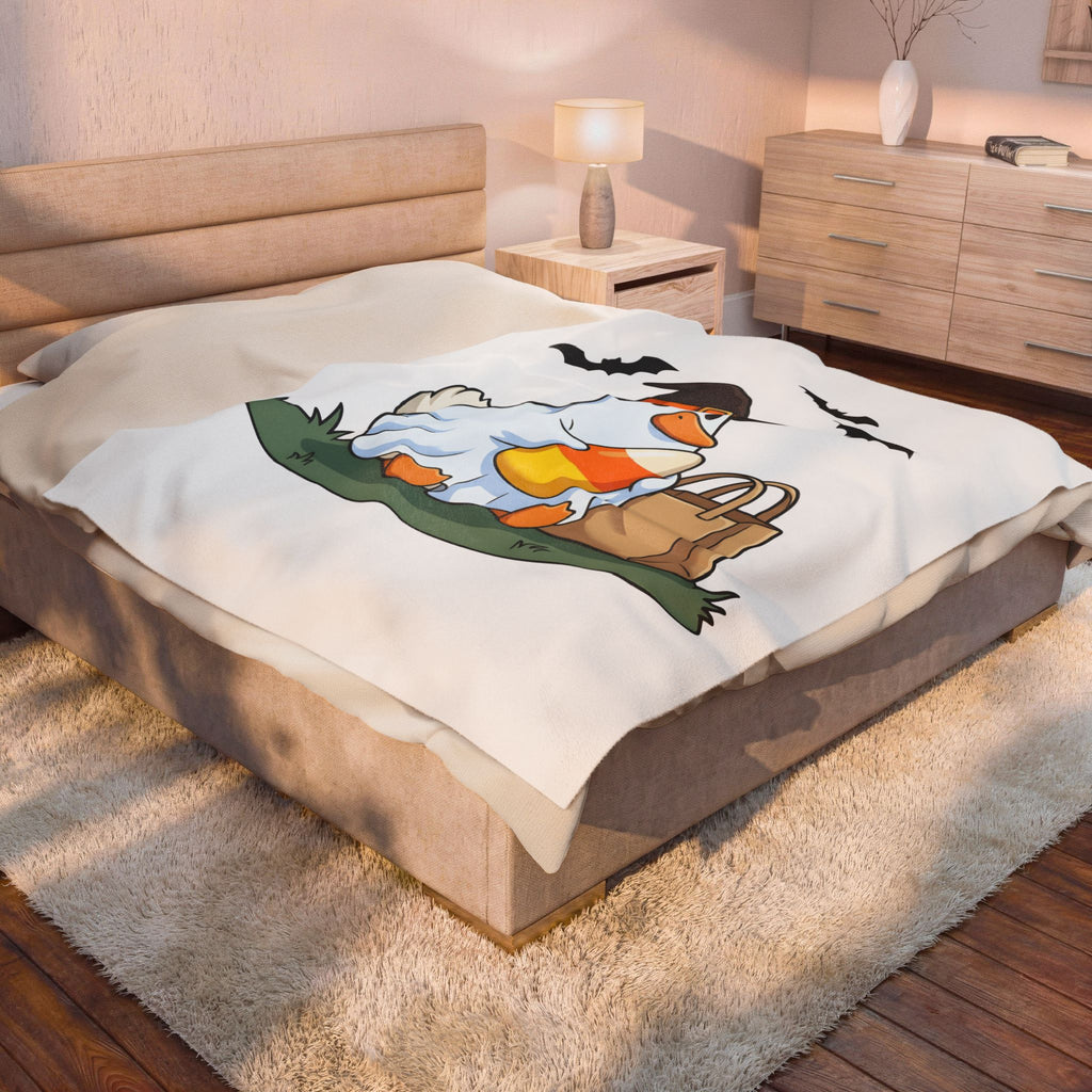 Duck Dress Blanket Animals Holiday Gift Women Charming Blanket Duckling Blanket Creature Fan Fowl Blanket Christmas Graphic Animated Candy Blanket