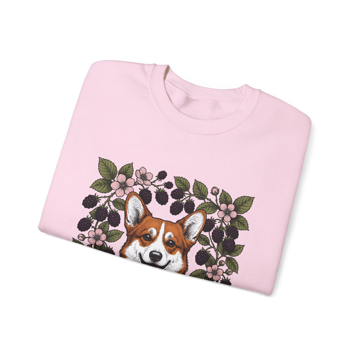 Corgi Hound Sweatshirt Dog Arrangement Gift Women Blossom Sweatshirt Pembroke Welsh Corgi Sweatshirt Dog Fan Corgi Graphic Hound Illustration Sketch
