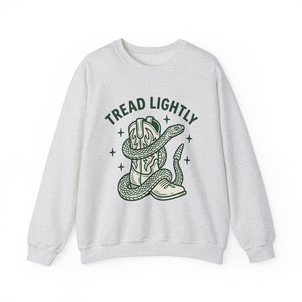Serpent Cowboy Boot Western Camping Gift Rustic Snake Boot Cowboy Fan Country Outdoor Retro Sweatshirt