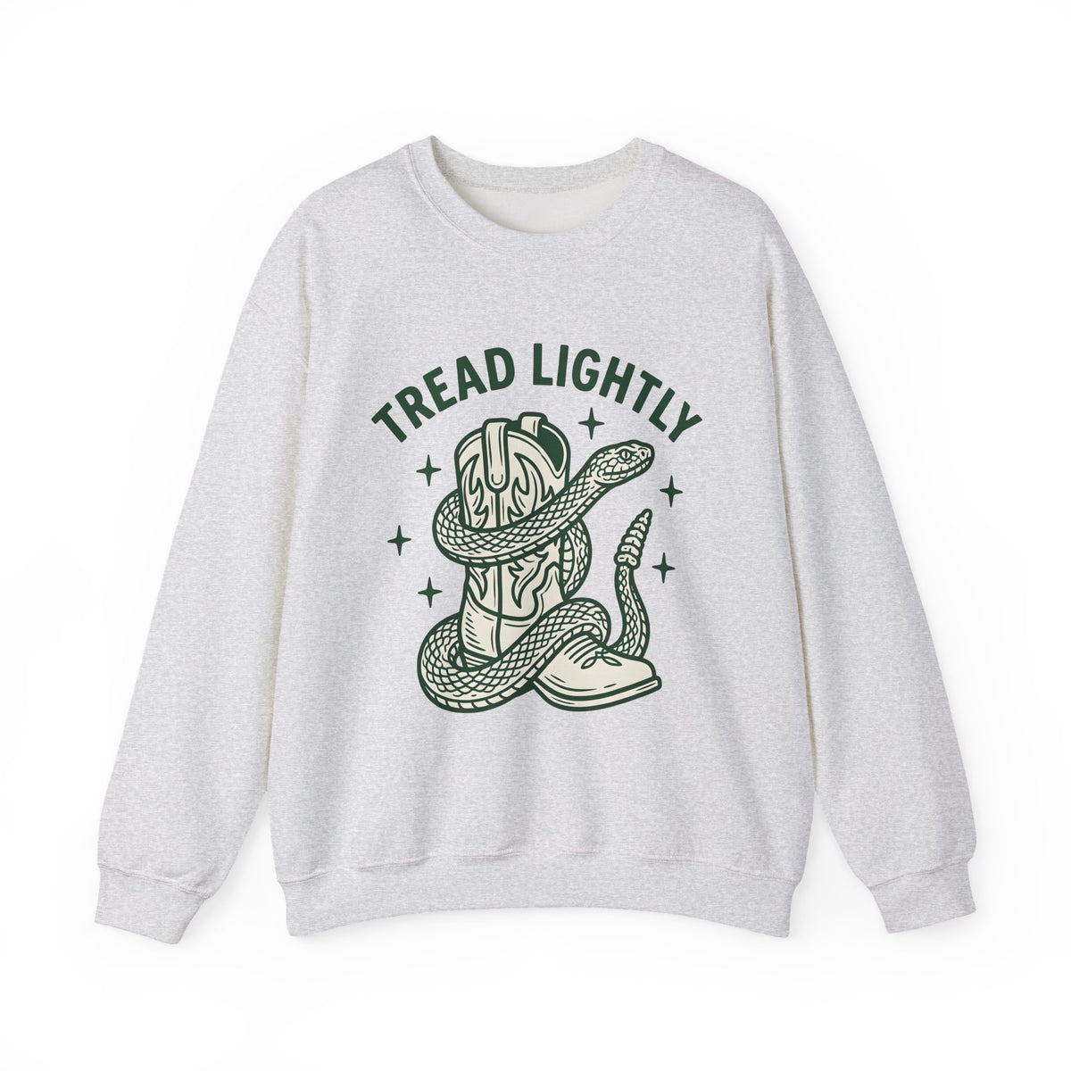 Serpent Cowboy Boot Western Camping Gift Rustic Snake Boot Cowboy Fan Country Outdoor Retro Sweatshirt