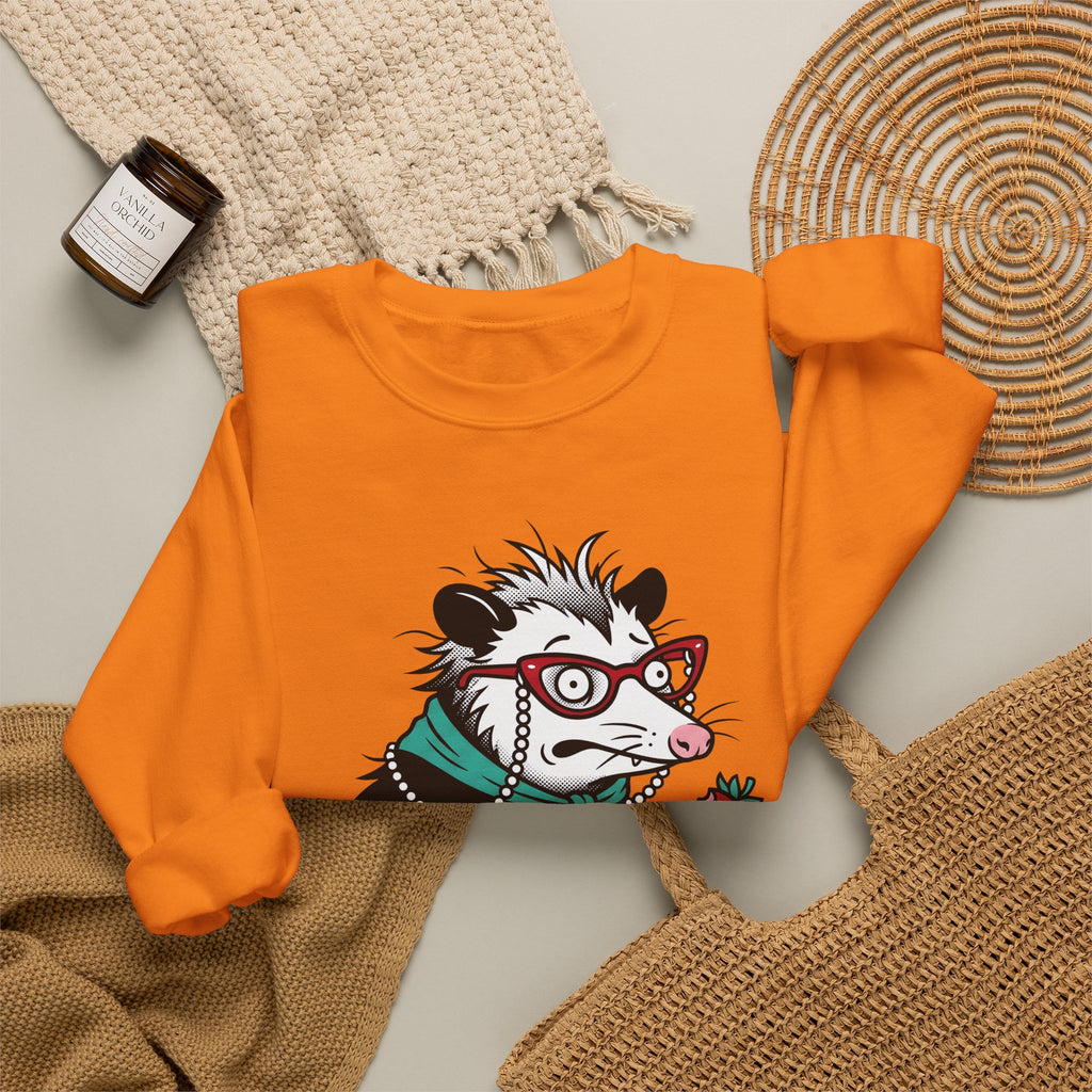 Opossum Possum Wildlife Gift Comic Possum Opossum Fan Opossum Wildlife Sweatshirt