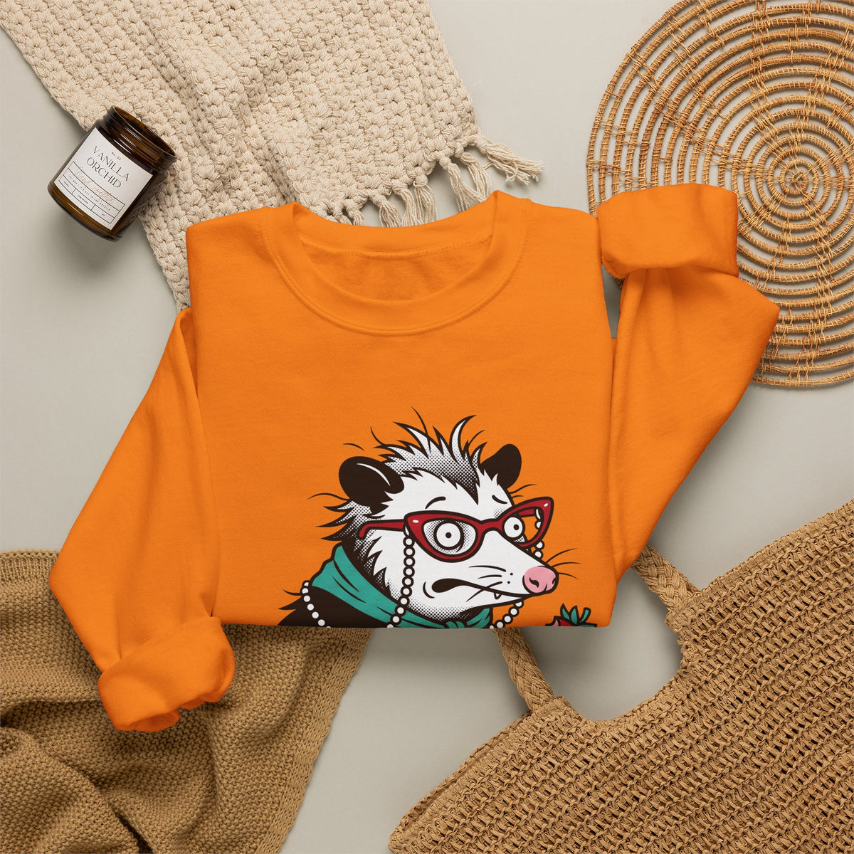 Opossum Possum Wildlife Gift Comic Possum Opossum Fan Opossum Wildlife Sweatshirt