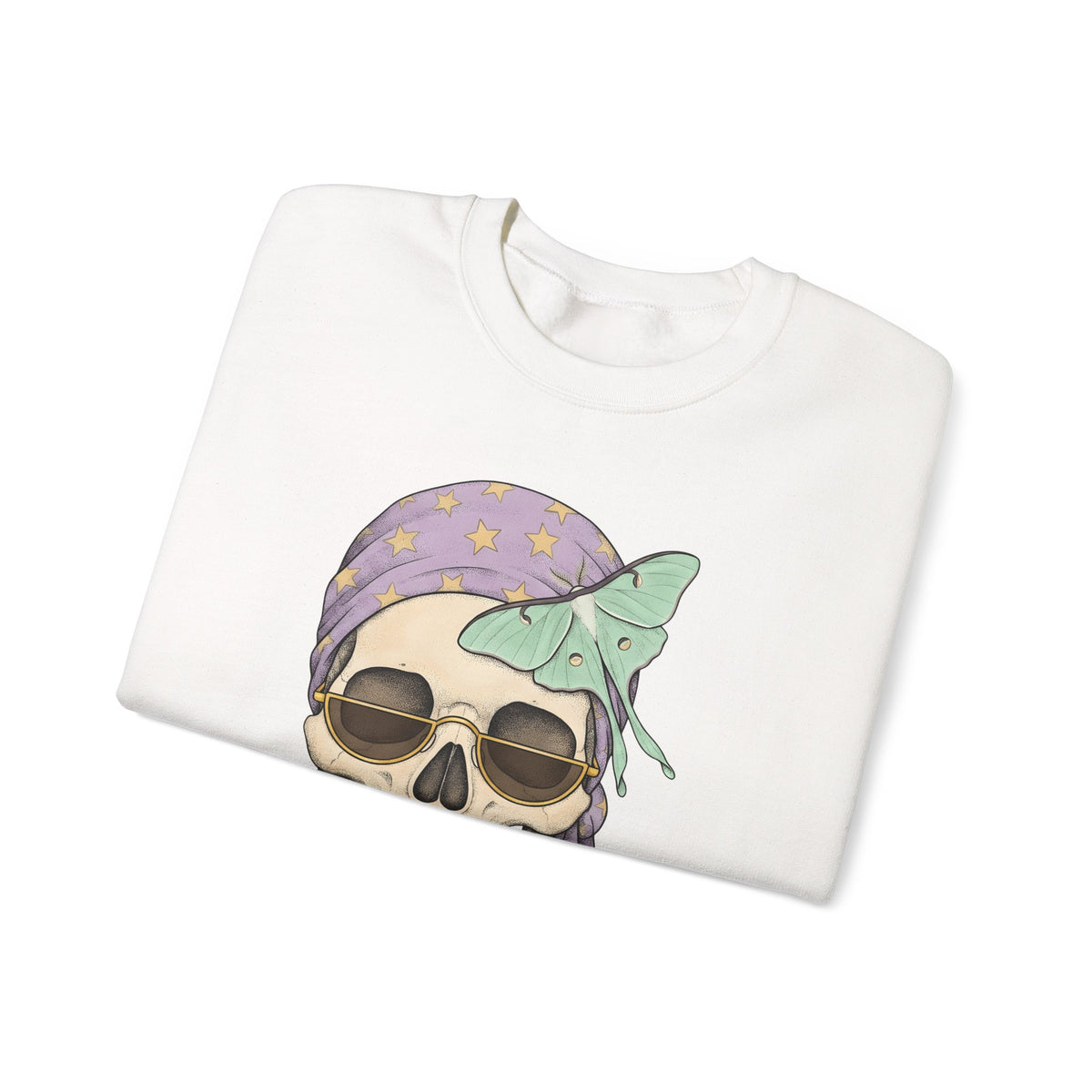 Skull Handkerchief Sweatshirt Boho Chic Gothic Fashion Gift Women Ethnic Sweatshirt Bandana Sweatshirt Bohemian Fan Tribal Sweatshirt Dark Graphic Rustic