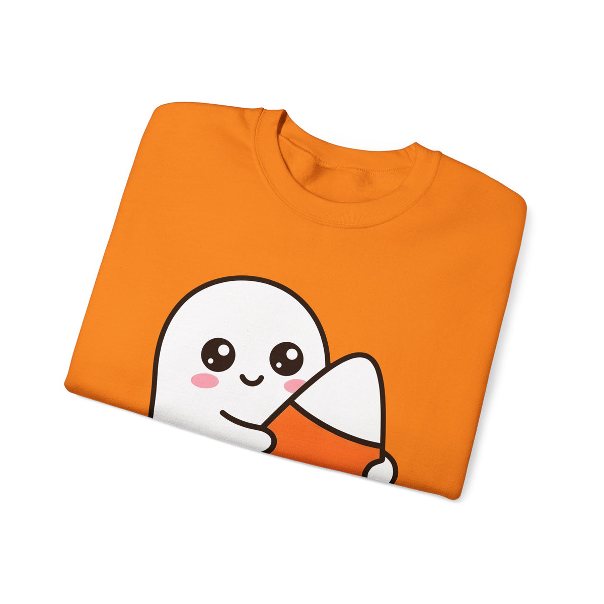 Ghost Sweet Corn Halloween Treats Gift Lovable Sweetcorn Spooky Fan Cute Sweets Clean Happy Sweatshirt