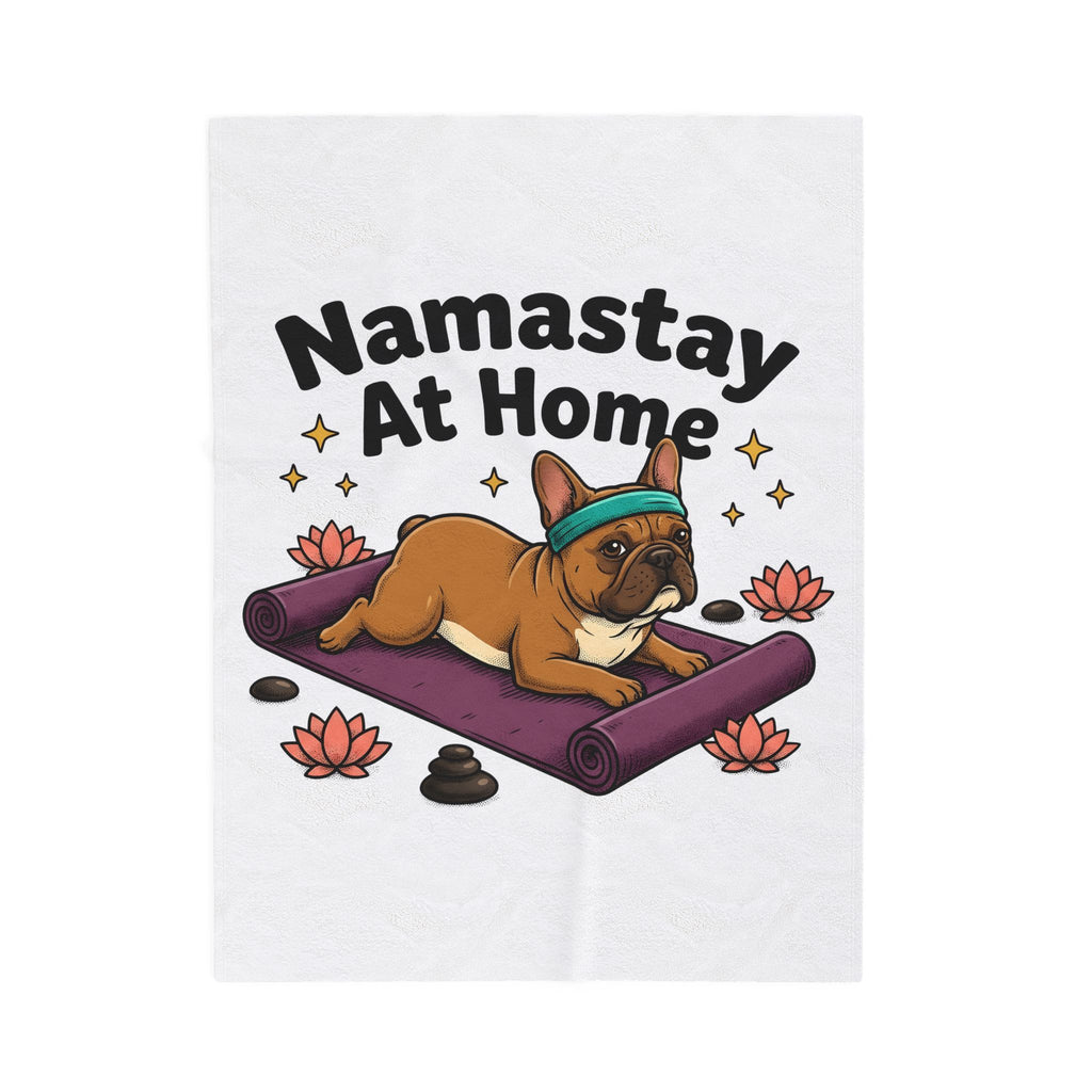 French Bulldog Blanket Dog Exercise Gift Women Caricature Blanket Bulldog Blanket Dog Fan Cartoon Blanket Fitness Graphic Hand Drawn Workout Mat