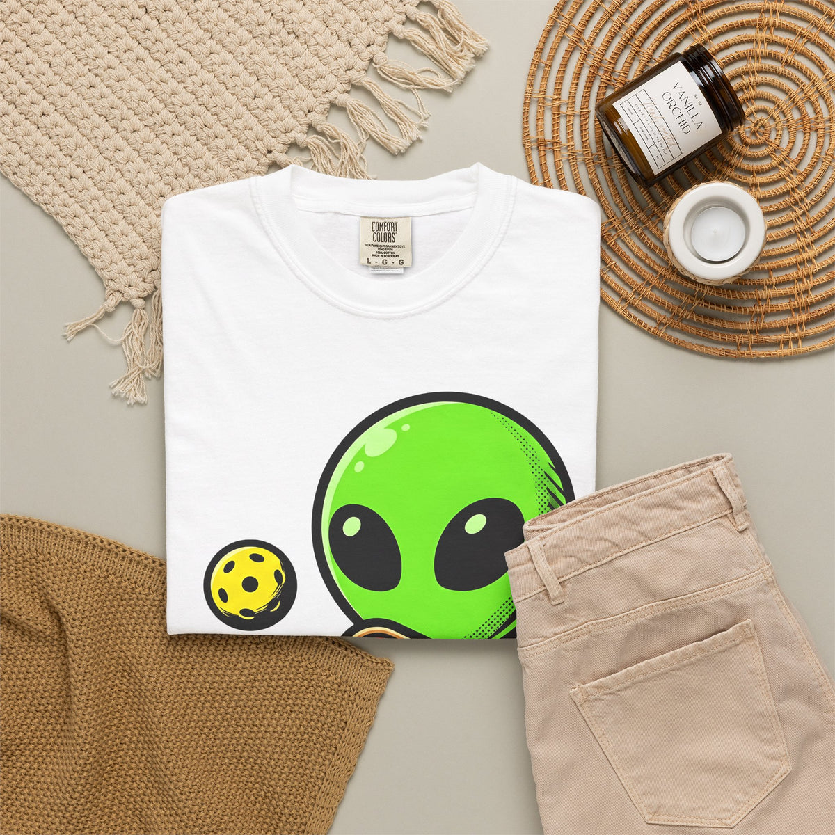 Alien Pickleball T-Shirt Pickleball Humor Gift Women Cute T-Shirt Alien Pickleball T-Shirt Pickleball Fan Kawaii T-Shirt Comedy Graphic Cartoon