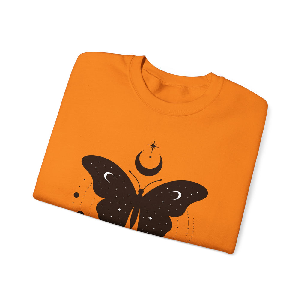 Butterfly Stone Sweatshirt Boho Chic Supernatural Gift Women Mystical Sweatshirt Rock Sweatshirt Bohemian Fan Magical Sweatshirt Occult Graphic Sleek Lunar