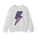 Electric Bolt Sweatshirt 4th Of July Freedom Gift Women Rustic Sweatshirt Lightning Sweatshirt Independence Fan Vintage Sweatshirt Liberty Graphic Nostalgic