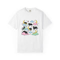 Black Cats T-Shirt Cat Celestial Gift Women Kawaii T-Shirt Kitties T-Shirt Cat Fan Astrology Graphic T-Shirt Pastel Crescent Moon T-Shirt
