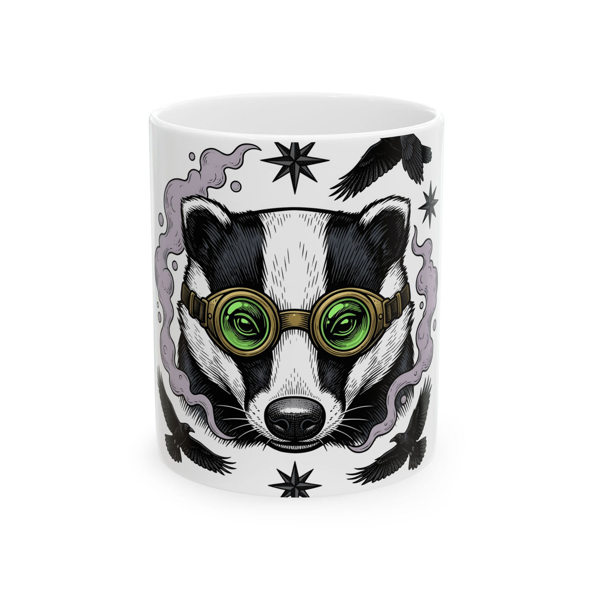 Badger Eyewear Halloween Creatures Gift Mysterious Glasses Horror Fan Spectacles Creature Classic Mug