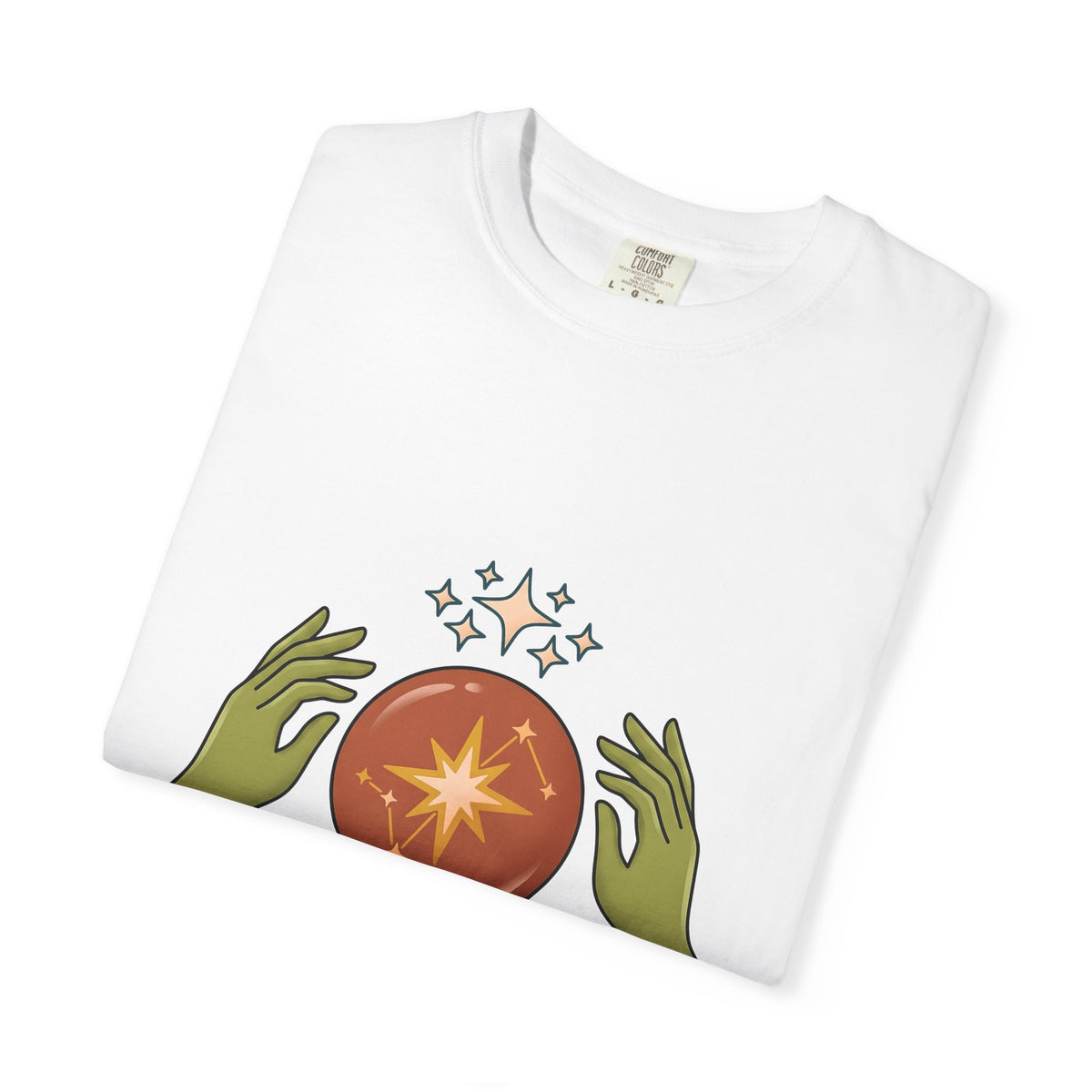 Crystal Ball T-Shirt Boho Chic Astrology Gift Women Mystical T-Shirt Oracle Glass T-Shirt Bohemian Enthusiast Esoteric Graphic Astrology