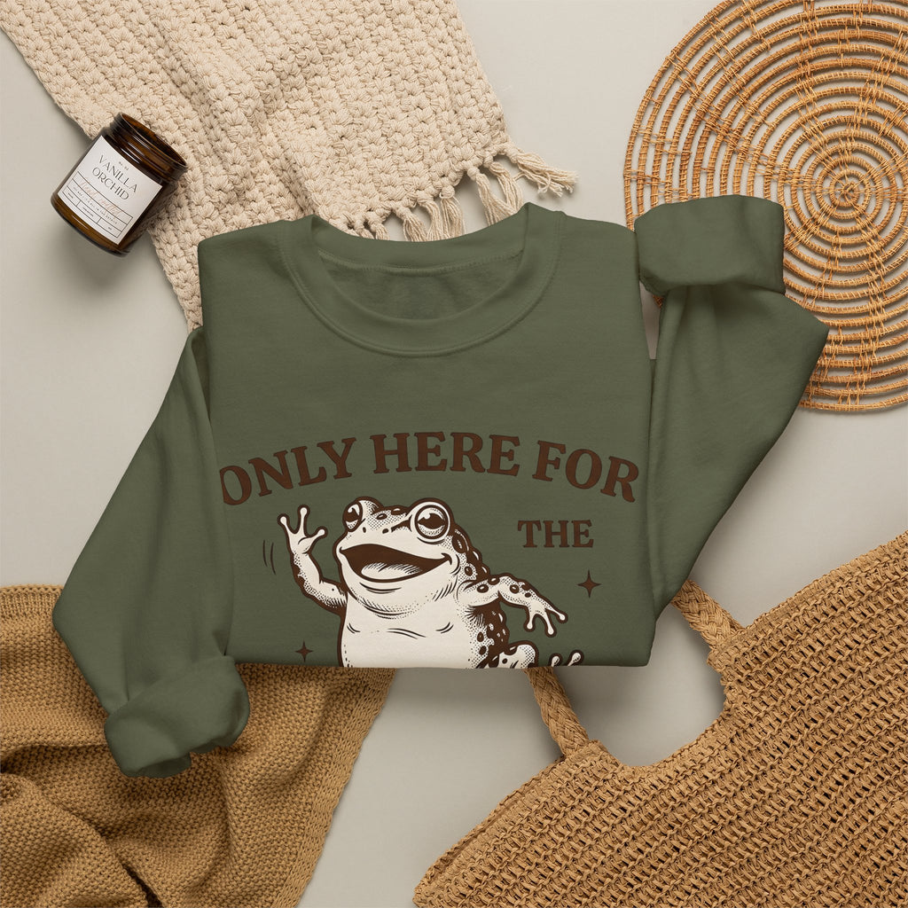 Jumping Frog Frog Nature Gift Old School Toad T Sh Sweatshirt