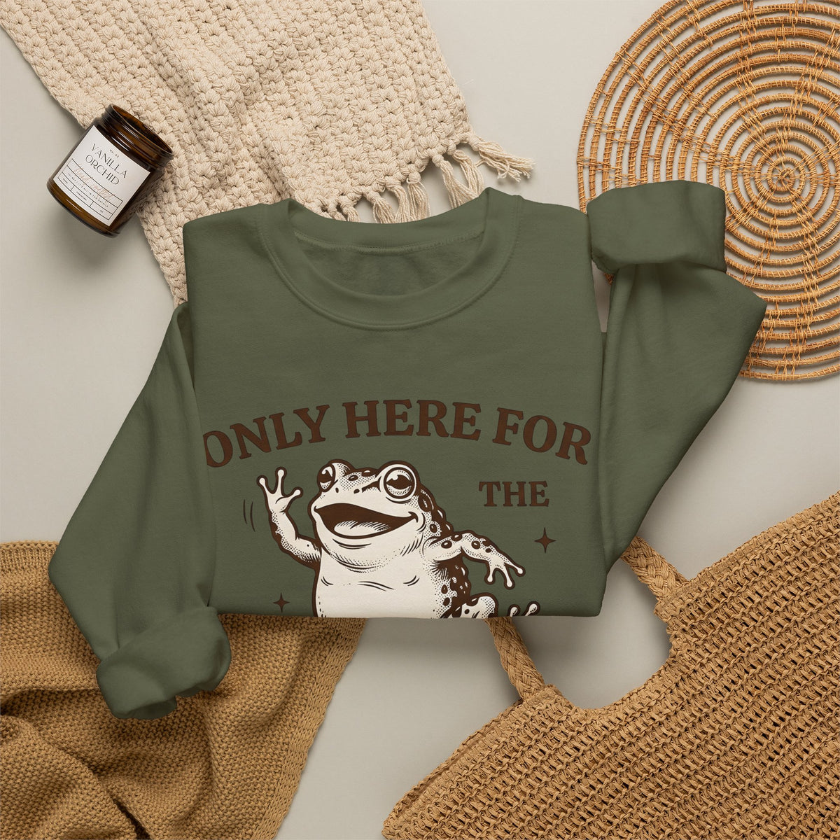 Jumping Frog Frog Nature Gift Old School Toad T Sh Sweatshirt