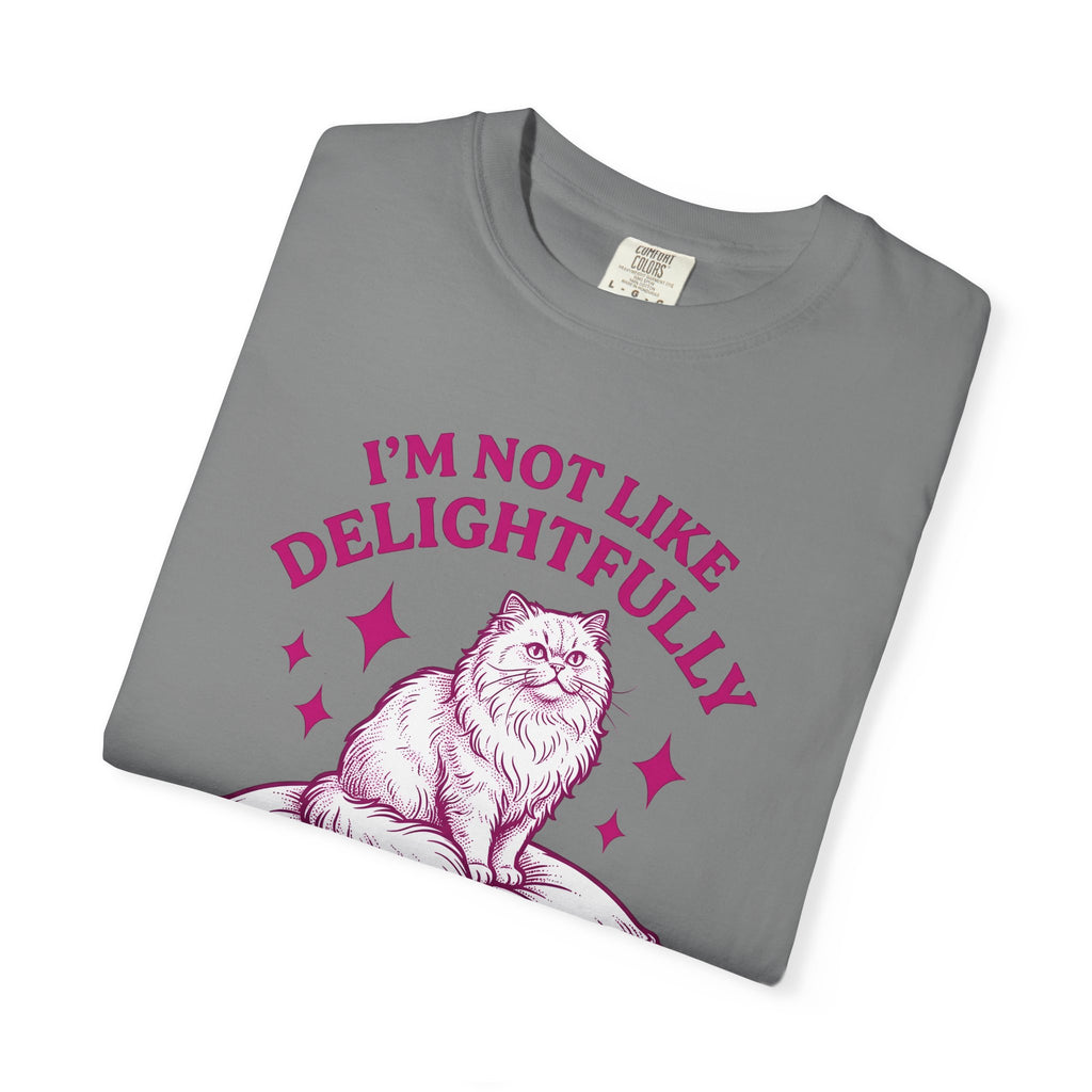 Furry Cat T-Shirt Funny Animal Gift Women Classic T-Shirt Kitten T-Shirt Humor Fan Cartoon T-Shirt Creature Graphic Doodle Throw T-Shirt T-Shirt