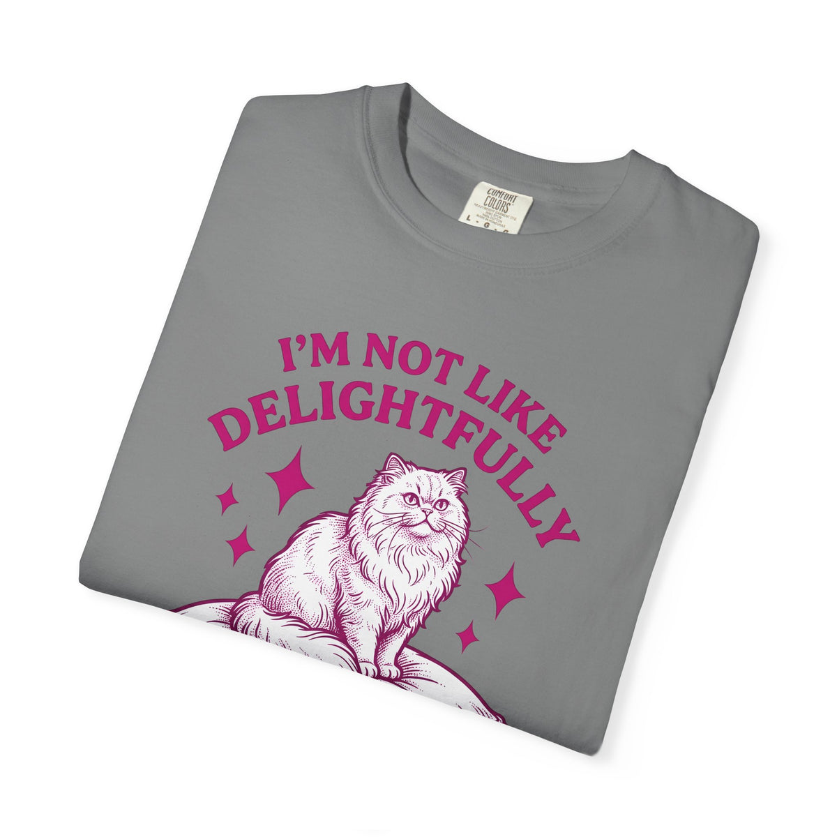 Furry Cat T-Shirt Funny Animal Gift Women Classic T-Shirt Kitten T-Shirt Humor Fan Cartoon T-Shirt Creature Graphic Doodle Throw T-Shirt T-Shirt